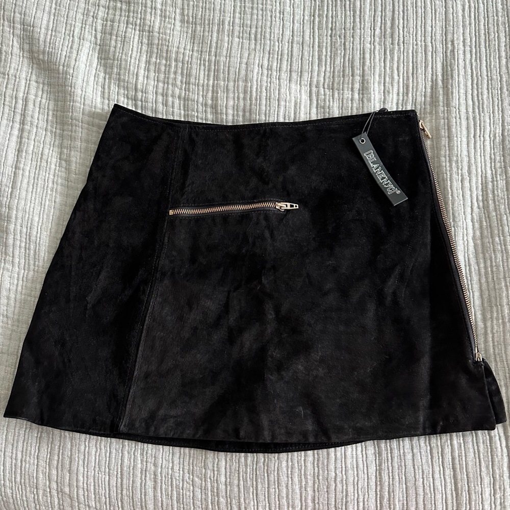 BlankNYC suede skirt